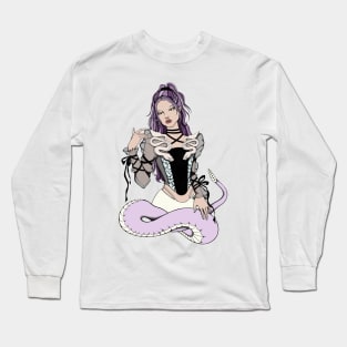 Snake Girl Long Sleeve T-Shirt